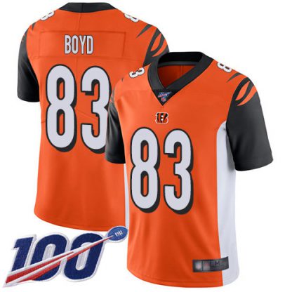 Nike Cincinnati Bengals #83 Tyler Boyd Orange Alternate Men's Stitched NFL 100th Season Vapor Limited Jersey