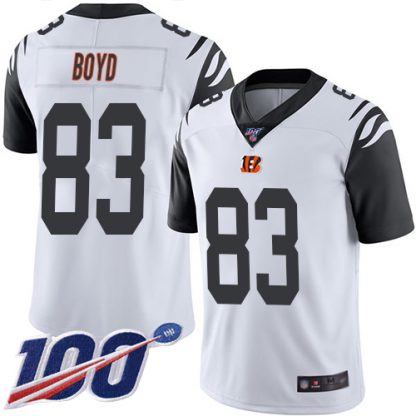 Nike Cincinnati Bengals #83 Tyler Boyd White Men's Stitched NFL Limited Rush 100th Season Jersey