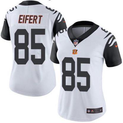 Nike Cincinnati Bengals #85 Tyler Eifert White Women's Stitched NFL Limited Rush Jersey