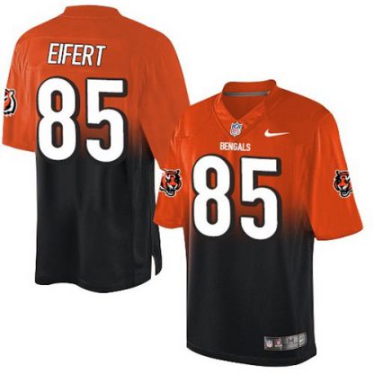 Nike Cincinnati Bengals #85 Tyler Eifert Orange/Black Men's Stitched NFL Elite Fadeaway Fashion Jersey