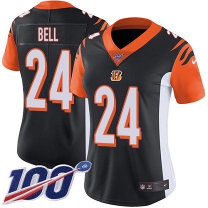 Nike Cincinnati Bengals #24 Vonn Bell Black Team Color Women's Stitched NFL 100th Season Vapor Untouchable Limited Jersey