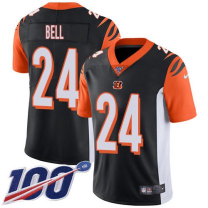 Nike Cincinnati Bengals #24 Vonn Bell Black Team Color Youth Stitched NFL 100th Season Vapor Untouchable Limited Jersey