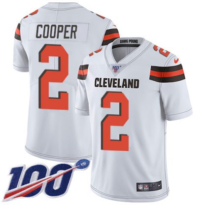 Nike Cleveland Browns #2 Amari Cooper White Youth Stitched NFL 100th Season Vapor Limited Jersey