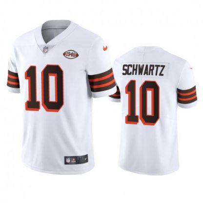 Cleveland Cleveland Browns #10 Anthony Schwartz Nike 1946 Collection Alternate Vapor Limited NFL Jersey - White