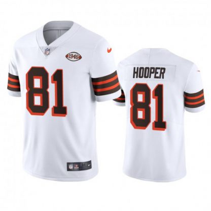 Cleveland Cleveland Browns #81 Austin Hooper Nike 1946 Collection Alternate Vapor Limited NFL Jersey - White