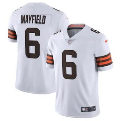 Cleveland Cleveland Browns #6 Baker Mayfield Men's Nike White 2020 Vapor Limited Jersey