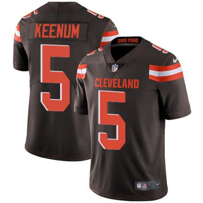 Nike Cleveland Browns #5 Case Keenum Brown Team Color Men's Stitched NFL Vapor Untouchable Limited Jersey
