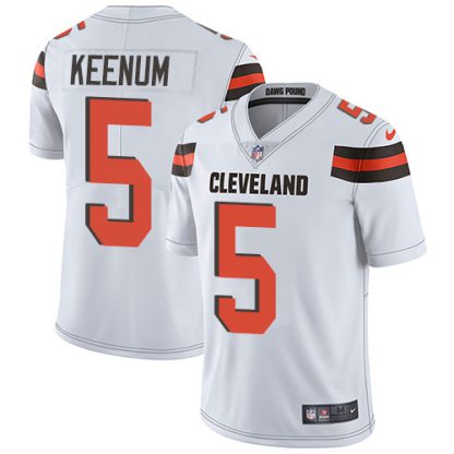 Nike Cleveland Browns #5 Case Keenum White Men's Stitched NFL Vapor Untouchable Limited Jersey