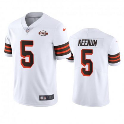 Cleveland Cleveland Browns #5 Case Keenum Nike 1946 Collection Alternate Vapor Limited NFL Jersey - White