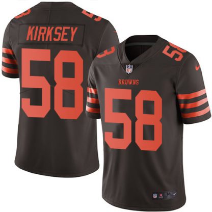 Nike Cleveland Browns #58 Christian Kirksey Brown Youth Stitched NFL Limited Rush Jersey