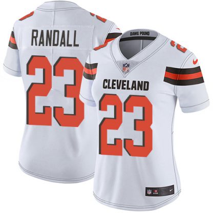 Nike Cleveland Browns #23 Damarious Randall White Women's Stitched NFL Vapor Untouchable Limited Jersey