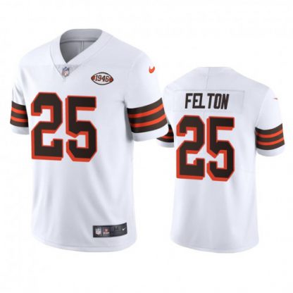 Cleveland Cleveland Browns #25 Demetric Felton Nike 1946 Collection Alternate Vapor Limited NFL Jersey - White