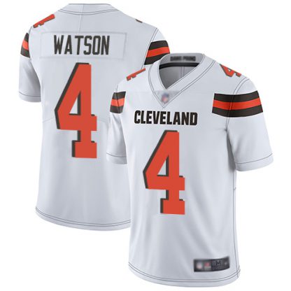 Nike Cleveland Browns #4 Deshaun Watson White Men's Stitched NFL Vapor Untouchable Limited Jersey