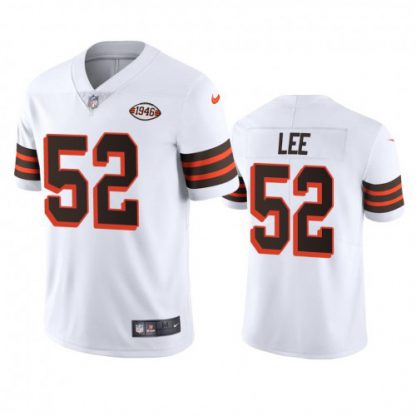 Cleveland Cleveland Browns #52 Elijah Lee Nike 1946 Collection Alternate Vapor Limited NFL Jersey - White