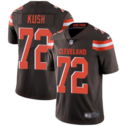Nike Cleveland Browns #72 Eric Kush Brown Team Color Men's Stitched NFL Vapor Untouchable Limited Jersey