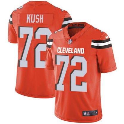 Nike Cleveland Browns #72 Eric Kush Orange Alternate Men's Stitched NFL Vapor Untouchable Limited Jersey