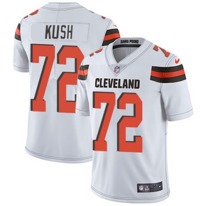 Nike Cleveland Browns #72 Eric Kush White Men's Stitched NFL Vapor Untouchable Limited Jersey