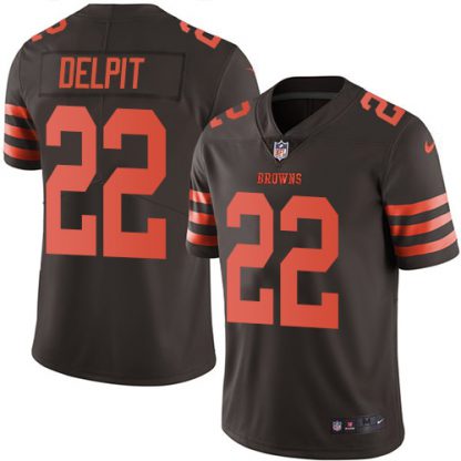 Nike Cleveland Browns #22 Grant Delpit Brown Youth Stitched NFL Limited Rush Jersey