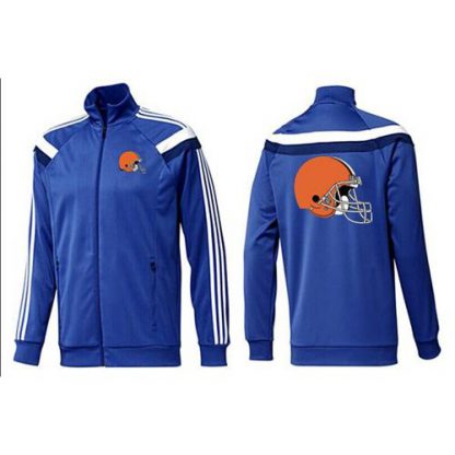 NFL Cleveland Cleveland Browns Team Logo Jacket Blue_1