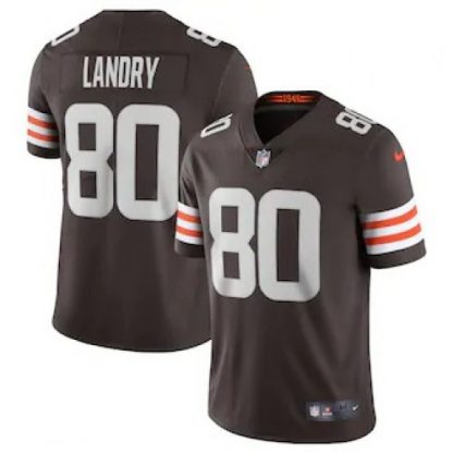 Cleveland Cleveland Browns #80 Jarvis Landry Men's Nike Brown 2020 Vapor Limited Jersey