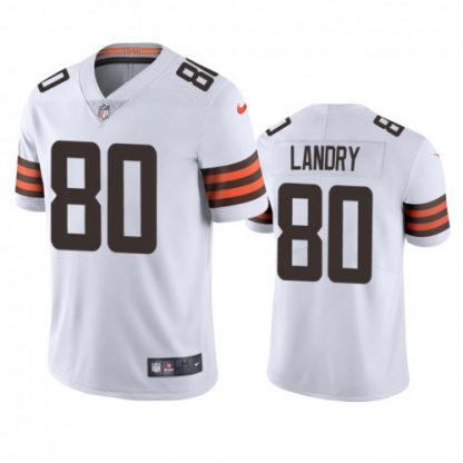 Cleveland Cleveland Browns #80 Jarvis Landry Men's Nike White 2020 Vapor Limited Jersey