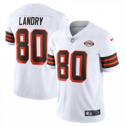 Cleveland Cleveland Browns #80 Jarvis Landry Nike 1946 Collection Alternate Vapor Limited NFL Jersey - White
