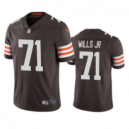 Cleveland Cleveland Browns #71 Jedrick Wills Men's Nike Brown 2020 NFL Draft Vapor Limited Jersey