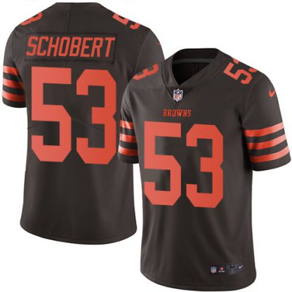 Nike Cleveland Browns #53 Joe Schobert Brown Youth Stitched NFL Limited Rush Jersey