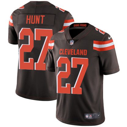 Nike Cleveland Browns #27 Kareem Hunt Brown Team Color Men's Stitched NFL Vapor Untouchable Limited Jersey