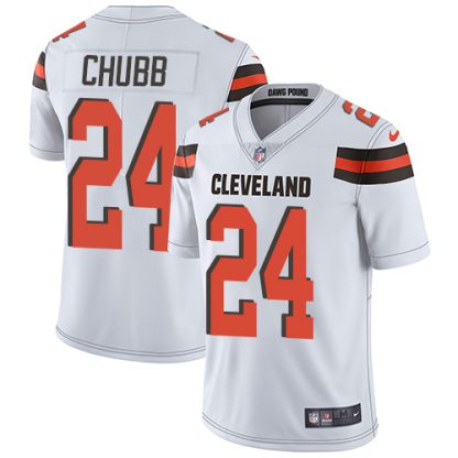 Nike Cleveland Browns #24 Nick Chubb White Youth Stitched NFL Vapor Untouchable Limited Jersey