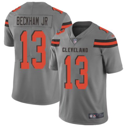 Nike Cleveland Browns #13 Odell Beckham Jr Gray Youth Stitched NFL Limited Inverted Legend Jersey