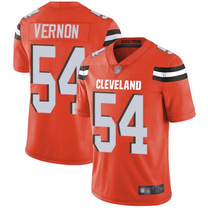 Nike Cleveland Browns #54 Olivier Vernon Orange Alternate Youth Stitched NFL Vapor Untouchable Limited Jersey