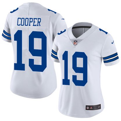 Nike Dallas Cowboys #19 Amari Cooper White Women's Stitched NFL Vapor Untouchable Limited Jersey