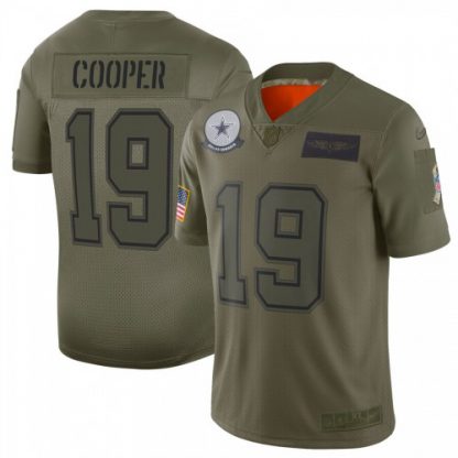 Nike Dallas Cowboys #19 Amari Cooper Camo Men's Stitched NFL Limited 2019 Salute To Service Jersey