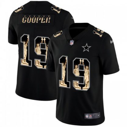 Dallas Dallas Cowboys #19 Amari Cooper Carbon Black Vapor Statue Of Liberty Limited NFL Jersey