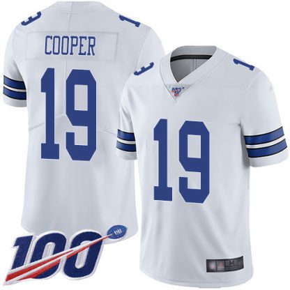 Nike Dallas Cowboys #19 Amari Cooper White Men's Stitched NFL 100th Season Vapor Limited Jersey