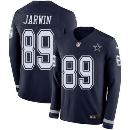 Nike Dallas Cowboys #89 Blake Jarwin Navy Blue Team Color Youth Stitched NFL Limited Therma Long Sleeve Jersey