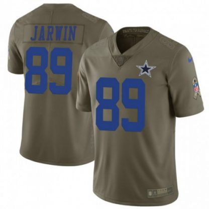 Nike Dallas Cowboys #89 Blake Jarwin Olive Men's Stitched NFL Limited 2017 Salute To Service Jersey