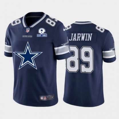 Dallas Dallas Cowboys #89 Blake Jarwin Navy Blue Men's Nike Big Team Logo With Established In 1960 Patch Vapor Limited NFL Jersey
