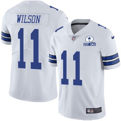 Nike Dallas Cowboys #11 Cedrick Wilson White Men's Stitched With Established In 1960 Patch NFL Vapor Untouchable Limited Jersey