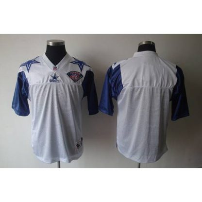 Mitchell And Ness 75TH Dallas Cowboys Blank White Stitched NFL Jersey