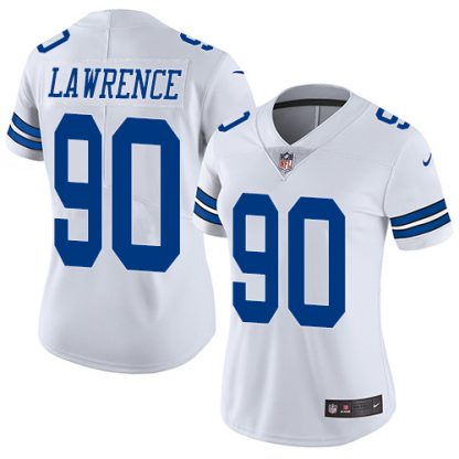 Nike Dallas Cowboys #90 Demarcus Lawrence White Women's Stitched NFL Vapor Untouchable Limited Jersey