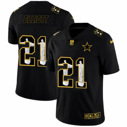 Dallas Dallas Cowboys #21 Ezekiel Elliott Nike Carbon Black Vapor Cristo Redentor Limited NFL Jersey