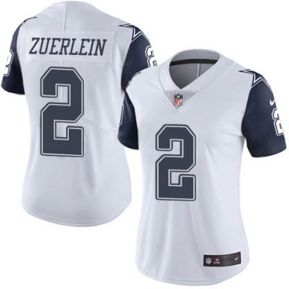 Nike Dallas Cowboys #2 Greg Zuerlein White Women's Stitched NFL Limited Rush Jersey