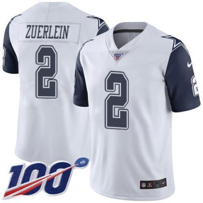 Nike Dallas Cowboys #2 Greg Zuerlein White Youth Stitched NFL Limited Rush 100th Season Jersey