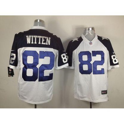 Nike Dallas Cowboys #82 Jason Witten White Thanksgiving Men's Throwback Stitched NFL Limited Jersey