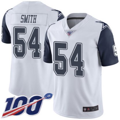 Nike Dallas Cowboys #54 Jaylon Smith White Youth Stitched NFL Limited Rush 100th Season Jersey