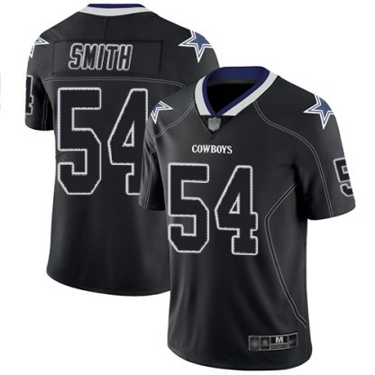 Nike Dallas Cowboys #54 Jaylon Smith Lights Out Black Men's Stitched NFL Limited Rush Jersey