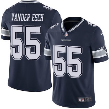 Nike Dallas Cowboys #55 Leighton Vander Esch Navy Blue Team Color Youth Stitched NFL Vapor Untouchable Limited Jersey