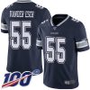 Nike Dallas Cowboys #55 Leighton Vander Esch Navy Blue Team Color Men's Stitched NFL 100th Season Vapor Limited Jersey
